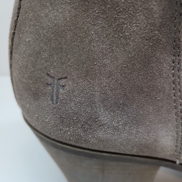 Frye Suede Double Zip Ankle Boots Womens Size  9 - Picture 4 of 12